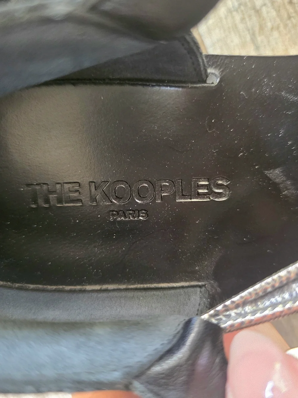 The Kooples Paris Black Leather Strappy Buckle Fisherman Sandals Women's EU 38 8